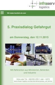 5. Praxisdialog Gefahrgut im Industriepark Höchst Flyer