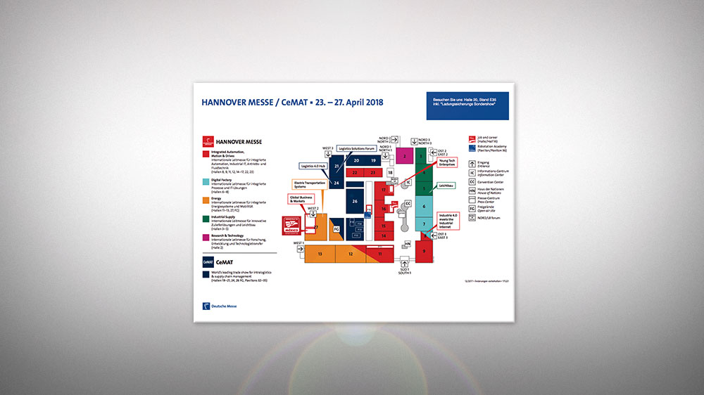 CeMAT 2018 Geländeplan