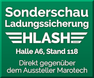 Sonderschau Ladungssicherung HLash GmbH transport logistic