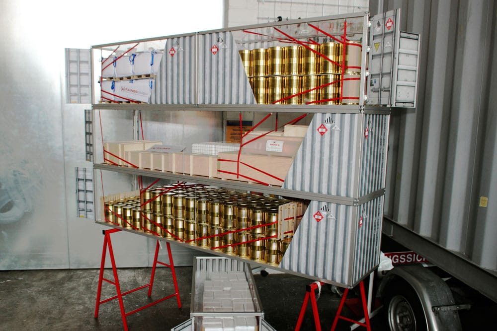 Container Ladungssicherung Modell