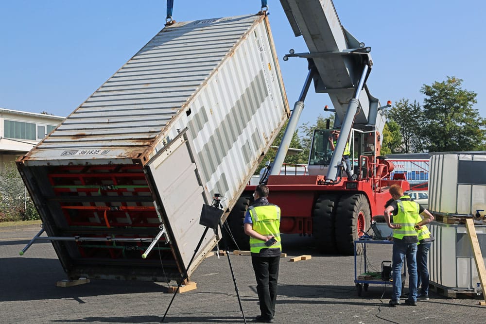 Testgebied Voor Het Kantelen Van Containers